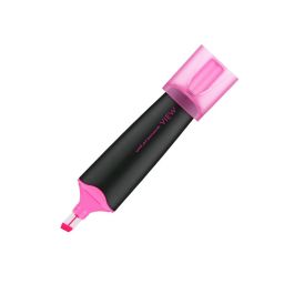 Uni-Ball Uni-Promark View Highlighter - Chisel Transparent Tip - Fluorescent Pink