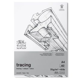 Winsor & Newton Tracing Paper - Light Grain 70 GSM - Transparent Glued Pads