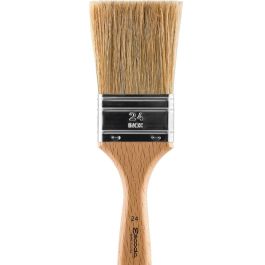 Escoda Natural Chungking Hog Bristle Flat Mural Brush - Series 8348 - Mottler Triple Thickness Square Edge - Matt Varnished (135 To 185 mm) Handle - Size: 12