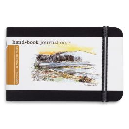 Speedball Hand Book Drawing Journal - Ivory Black Woven Cloth Cover 140 GSM - 8.89 cm x 13.97 cm or 3.5