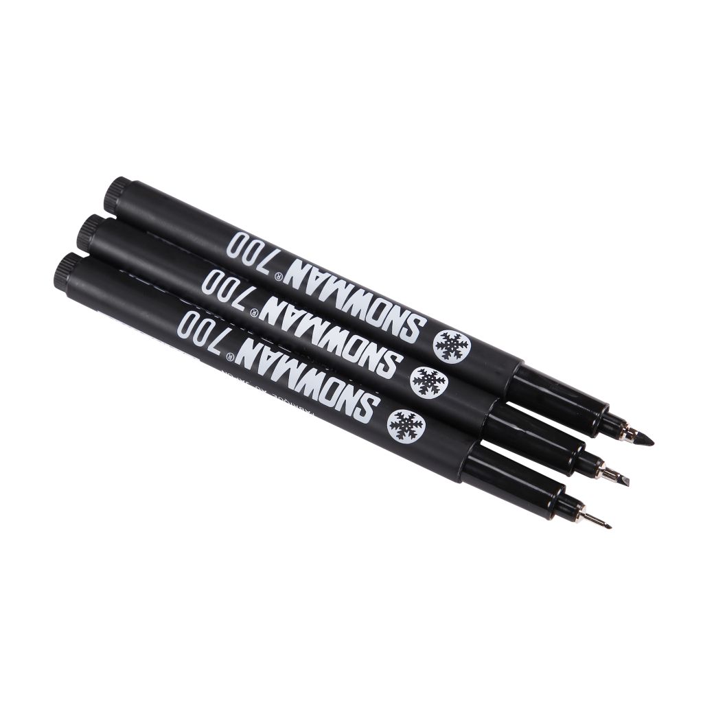 Snowman Calligraphy Pens - Set of 3