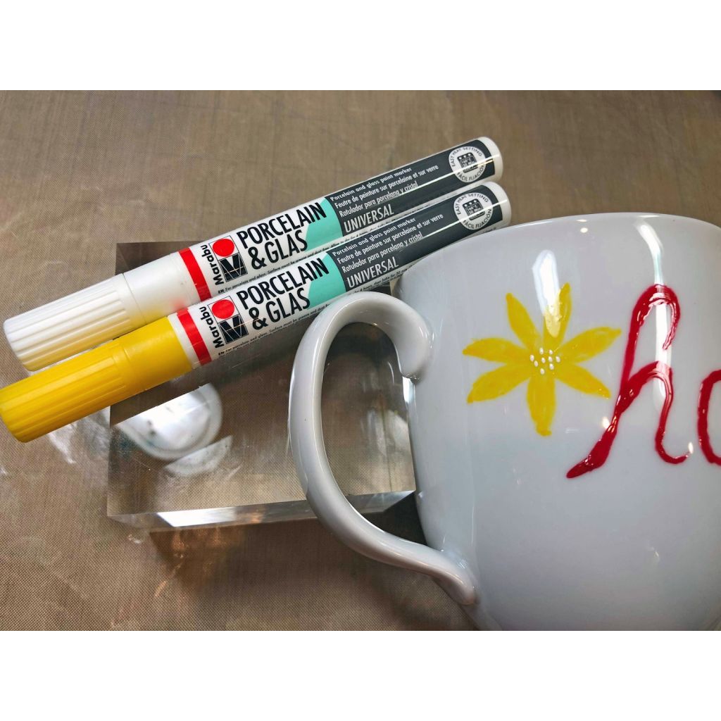 Marabu Porcelain Glass Paint Marker Art Lounge