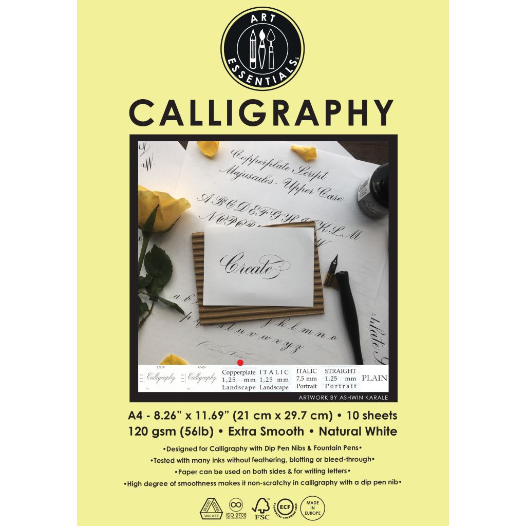 Art Essentials Calligraphy A4 Paper Polypack mm Copperplate
