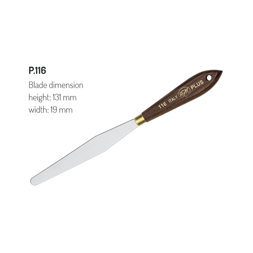 RGM - Plus Line - Painting Palette Knife - Wooden Handle - Design 116